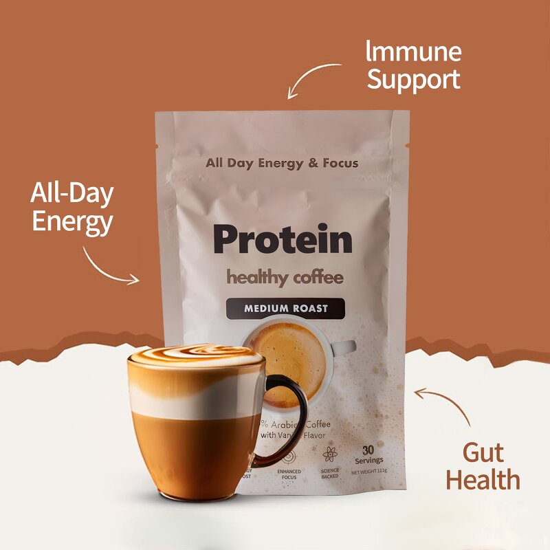 Protein Coffee - Manufacturer - OEM High Protein Iced Cream Preworkout Bag