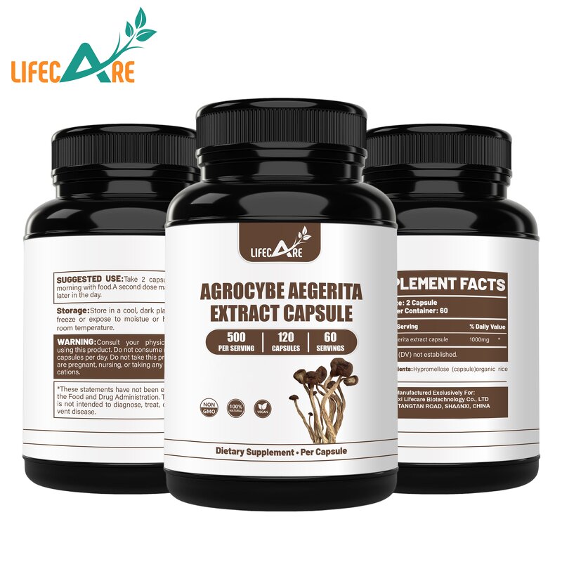 Agrocybe Capsule - Manufacturer - OEM Aegerita Extract Food Supplement Wholesale Price