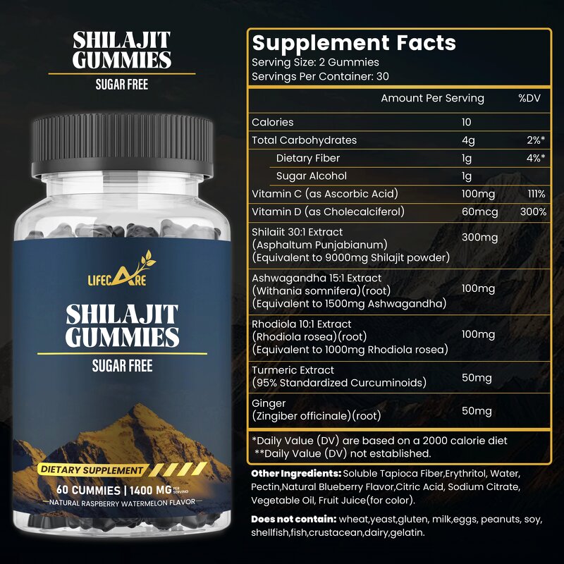 Shilajit Gummies - Manufacturer - OEM Private Label Food Grade Himalayan Supplement