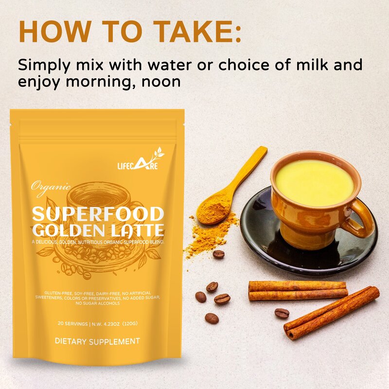 Turmeric Chai Latte - Manufacturer - OEM Organic Instant Golden Tea Immune Support Bag