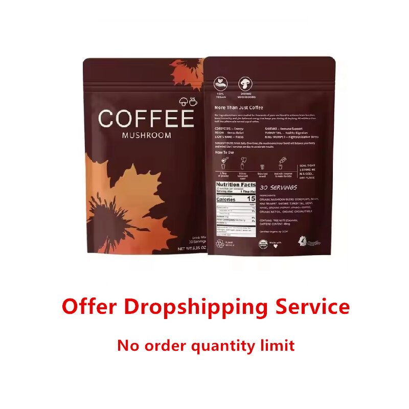 Mushroom Coffee Powder Manufacturer - OEM Organic Arabica with Lion's Mane & Chaga