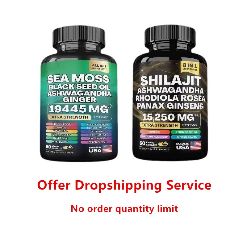 Sea Moss Capsules Manufacturer - OEM Dropshipping 60 Count for Immune Support