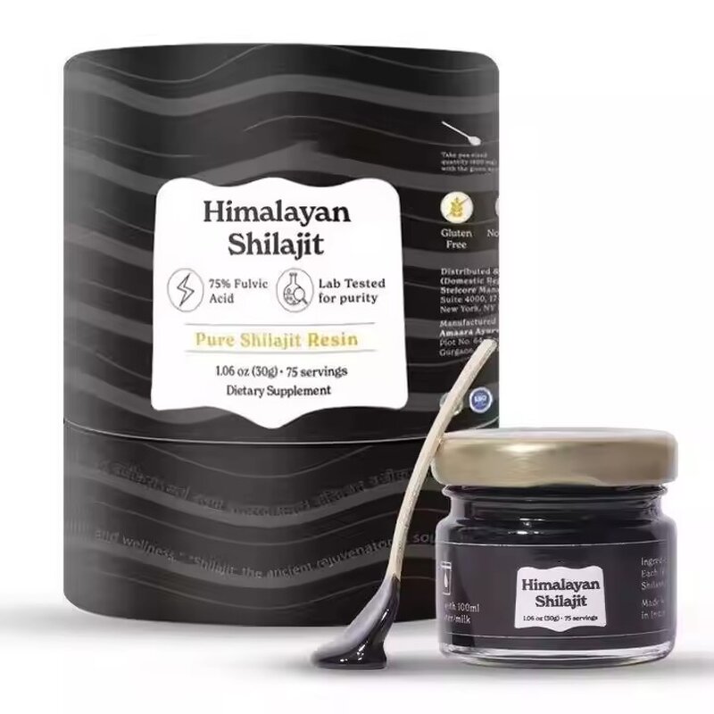Shilajit Resin Manufacturer - OEM 75 Servings for Energy & Immune, 75%+ Fulvic Acid