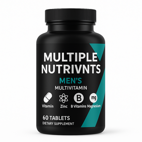 Multivitamin Tablets - Manufacturer - 60ct Men's Zinc B Vitamins Magnesium