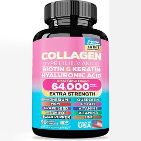 Collagen Supplement Capsules - Manufacturer - Biotin Keratin Hyaluronic Acid