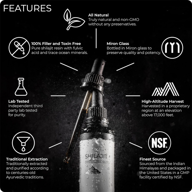 Shilajit Drops Lotion - Manufacturer - OEM Private Label Immunity Odor Control