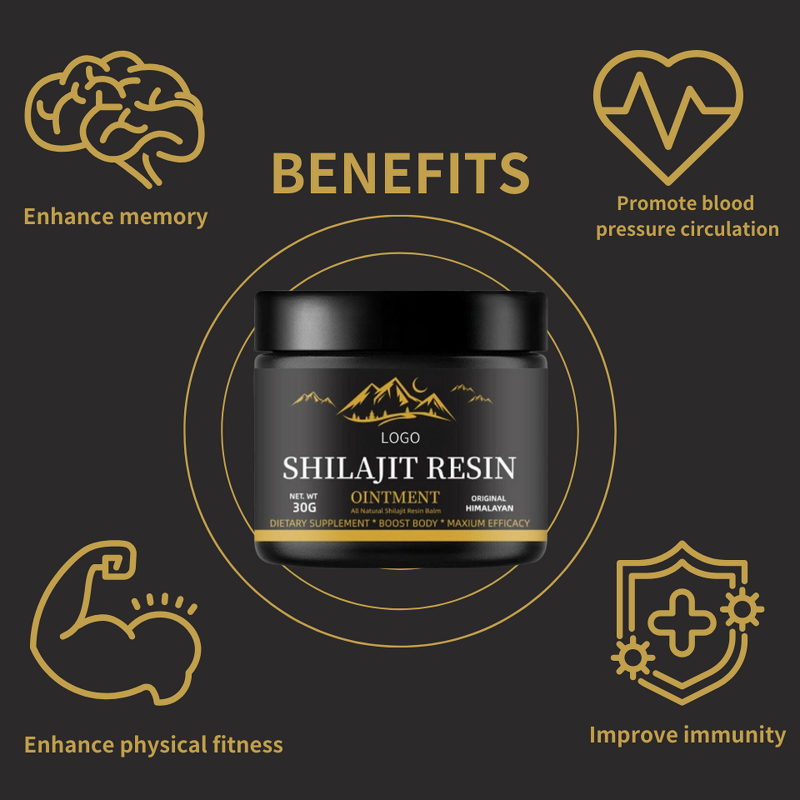 Shilajit Resin - Manufacturer - 30g Himalayan 85+ Trace Minerals Fulvic Acid
