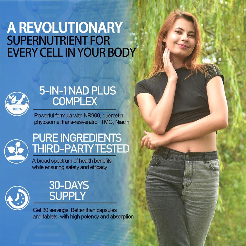 NAD Liquid - Manufacturer - 900mg Liposomal Nicotinamide Riboside Resveratrol