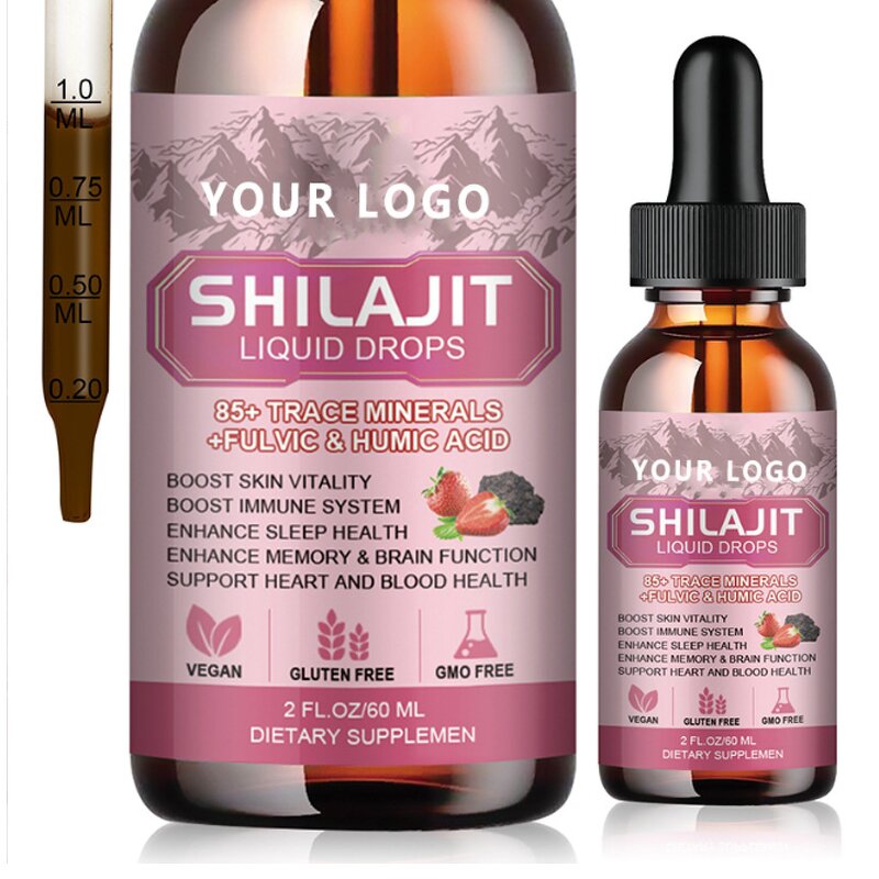 Shilajit Drops - Manufacturer - 60ml Pure Himalayan Resin Liquid Factory Direct