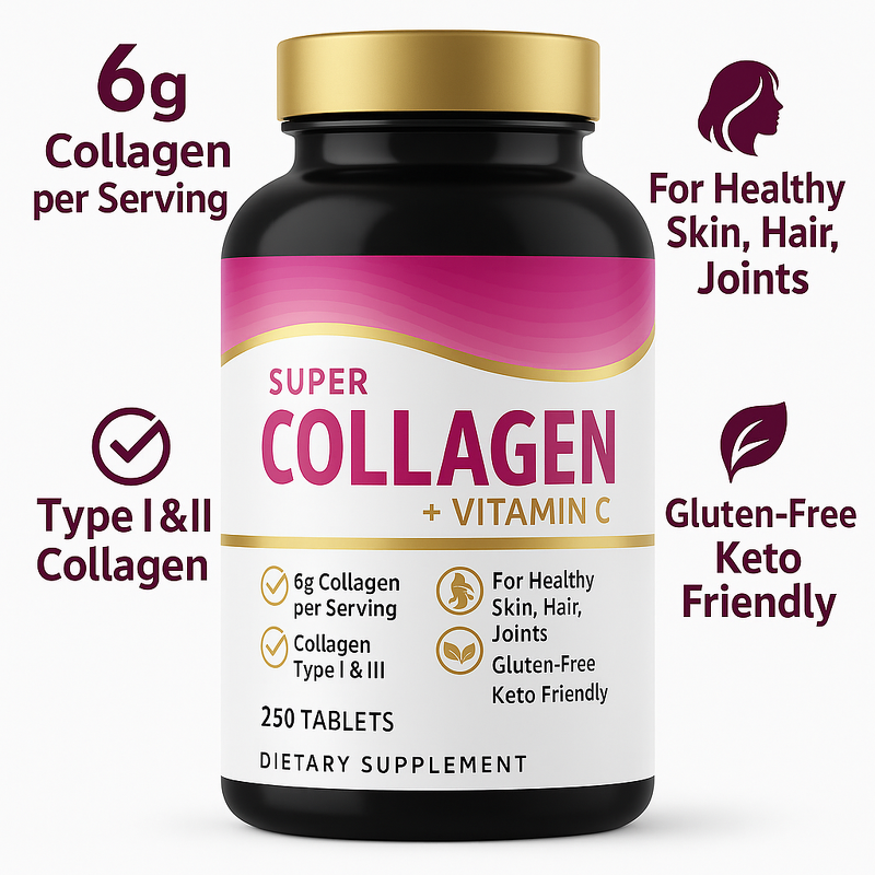 Marine Collagen Tablets - Manufacturer - Vitamin E Keratin Peptides 100 Tablets