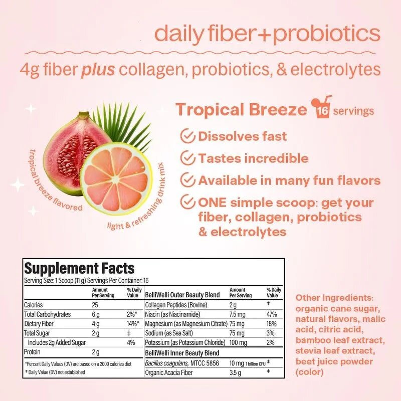 Fiber Probiotics Drink - Manufacturer - 4g Daily Electrolytes Herbal Supplement