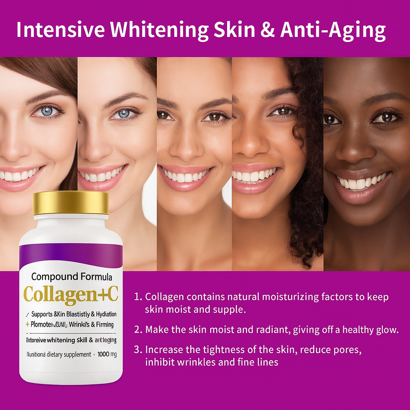 Collagen Tablets - Manufacturer - OEM Skin Rejuvenation Brightening Wrinkle Reduction