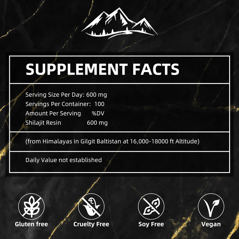Shilajit Resin - Manufacturer - 30g Himalayan 85+ Trace Minerals Fulvic Acid
