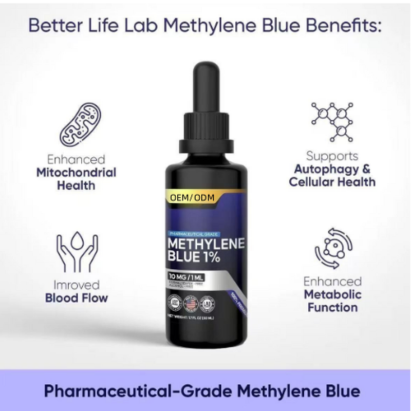 Methylene Blue Solution - Manufacturer - 1% Pure Redox Balance Cellular Energy