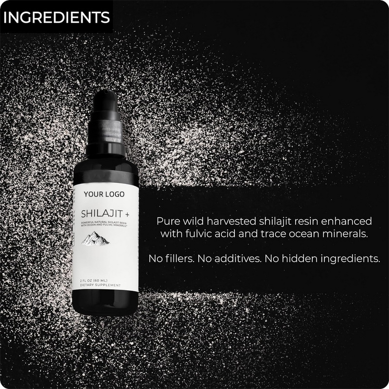 Shilajit Drops Lotion - Manufacturer - OEM Private Label Immunity Odor Control