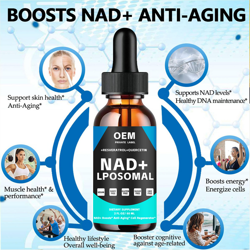 NAD Liquid - Manufacturer - 900mg Liposomal Nicotinamide Riboside Resveratrol