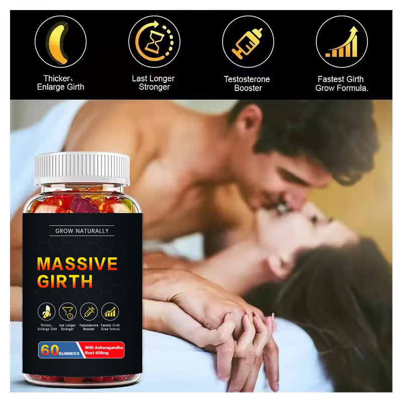 Male Enhancement Gummies - Manufacturer - OEM Ashwagandha 3-Inch Growth 60ct