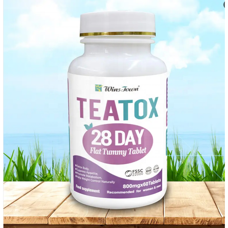 Teatox Tablets - Manufacturer - OEM 28 Day Flat Tummy Detox Herbs Thin Pills