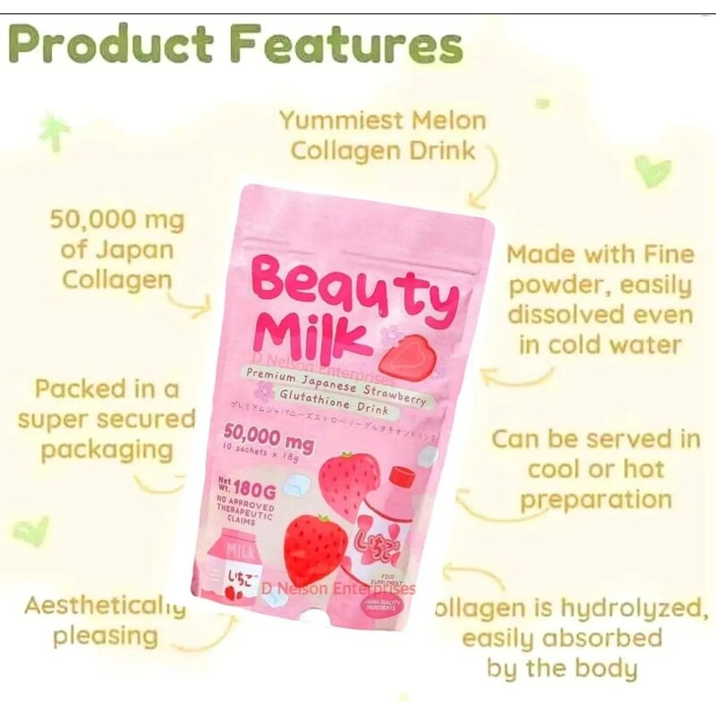 Strawberry Gluta Powder - Manufacturer - RTS Skin Whitening Food Grade Non-Pregnant