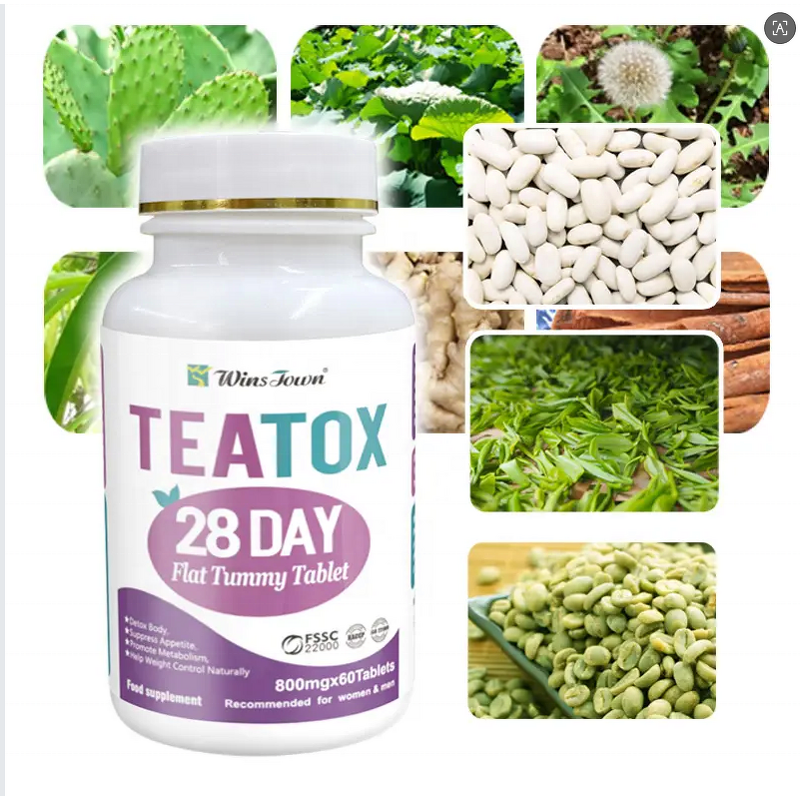 Teatox Tablets - Manufacturer - OEM 28 Day Flat Tummy Detox Herbs Thin Pills