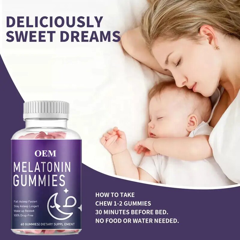 Sleep Gummies - Manufacturer - Wholesale Ashwagandha L-Theanine 5-HTP Melatonin