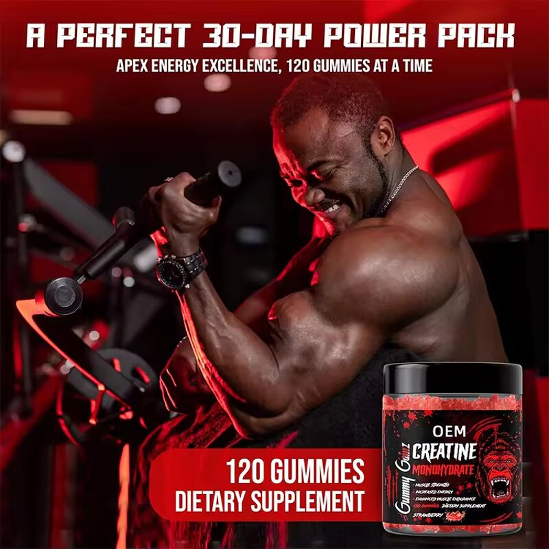 Creatine Gummies - Manufacturer - Fruit-Flavored Muscle Builder Pregnant Safe