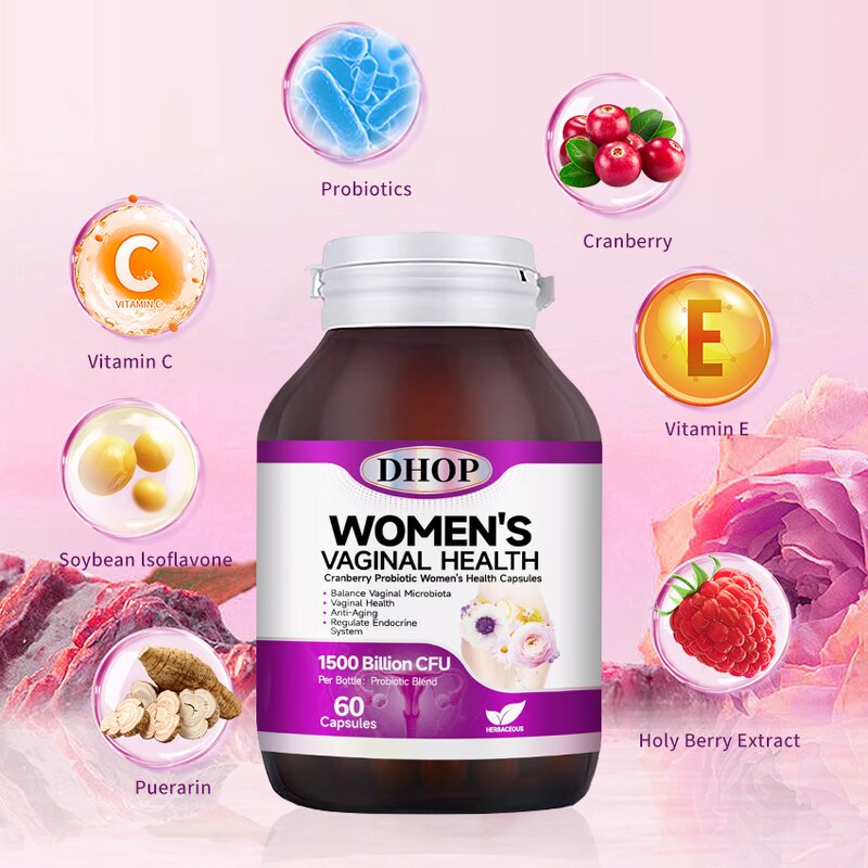 Probiotics Capsules - Manufacturer - 60 Vegan Vaginal Health pH Balance Non-Pregnant