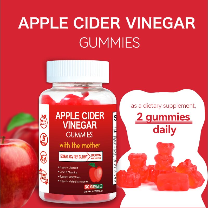 ACV Gummies - Manufacturer - Organic Apple Cider Vinegar Slimming Detox Vegan