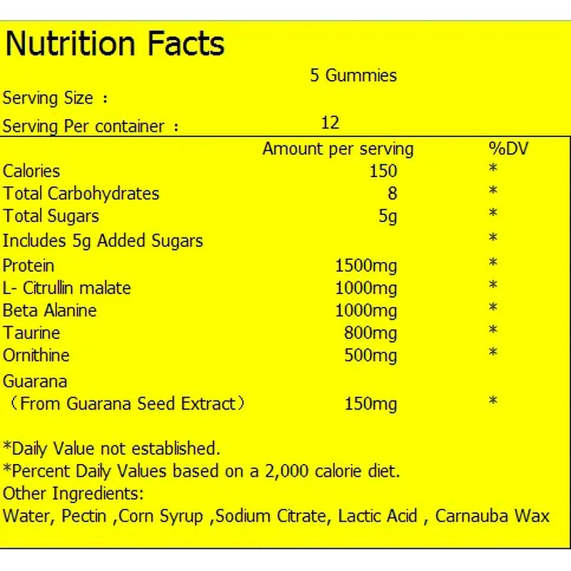 Preworkout Gummies - Manufacturer - Private Label Creatine Monohydrate for Men Women