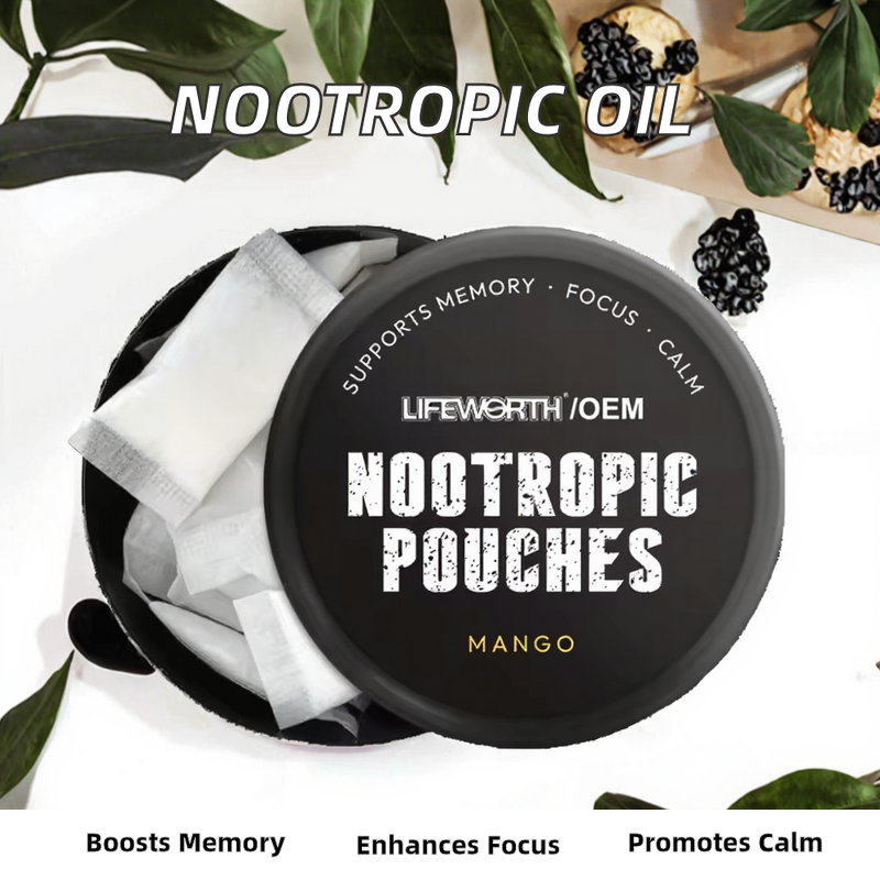 Nootropic Pouches - Manufacturer - Food Grade Oil Bottle Aloe Vera Wild Plant Extract