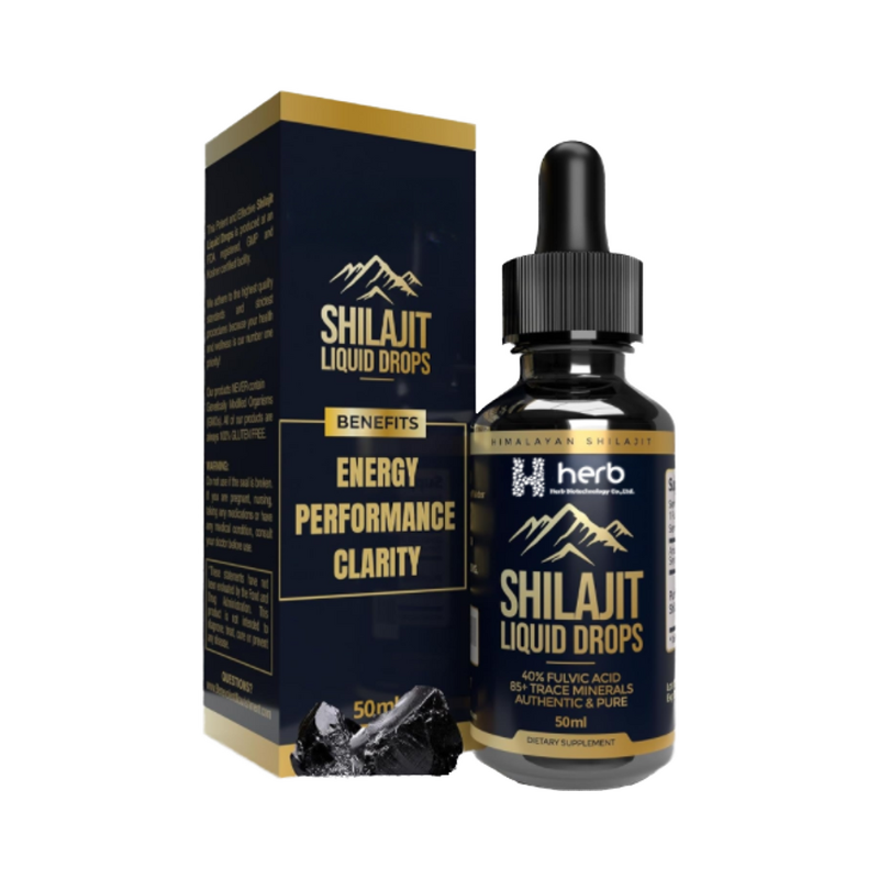 Shilajit Liquid Drops Manufacturer - Private Label Pure Natural Himalayan Extract for Adults
