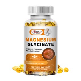 Magnesium Glycinate Softgels Manufacturer - Food Grade 500mg 120 Count for Muscle Enhancement