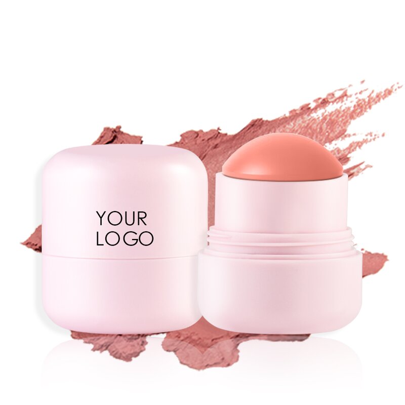 Wholesale Empty Packaging Powder Blush Makeup Custom Cheek Blush Stick Tube Plastic Container