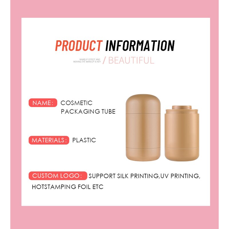 Blush Container - Manufacturer - Pink Cosmetic Blusher Case Stick Tube