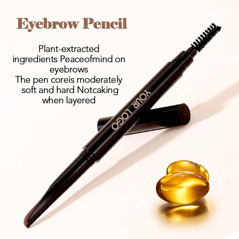 Eyebrow Pencil - Manufacturer - Black Long-Lasting Waterproof Custom Logo