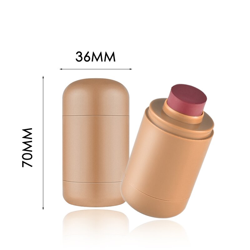Blush Container - Manufacturer - Pink Cosmetic Blusher Case Stick Tube