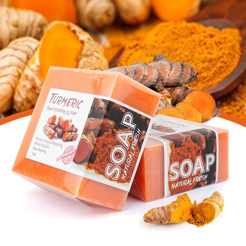 Handmade Soap Manufacturer - Custom Natural Organic Whitening Turmeric Soap Bar