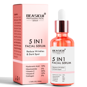 Skin Care Serum Manufacturer - New 5-in-1 with 30% Vitamin C, 5% Niacinamide, 10% Vitamin E