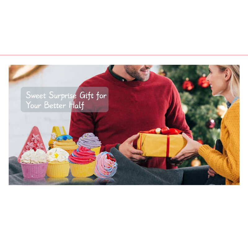 Bubble Bath Manufacturer - ShangMei Custom Colorful Cake Natural Handmade Bath Bombs