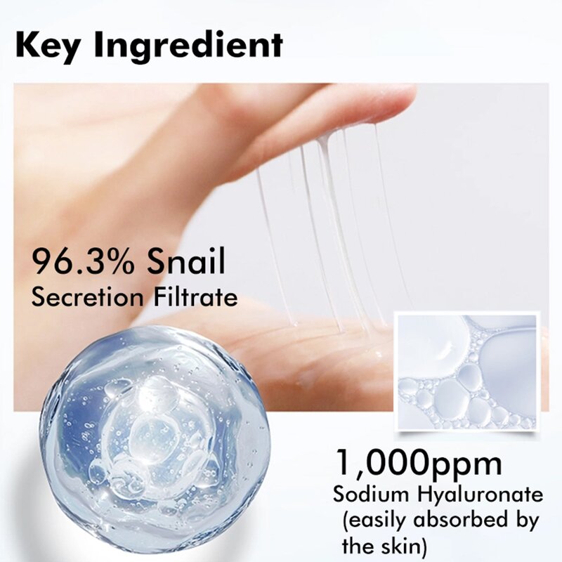 Snail Mucus Face Serum Manufacturer - OEM Wholesale Korean Anti Aging 96% for Sensitive Skin