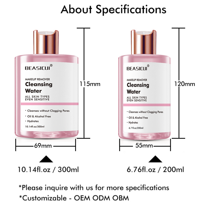 Micellar Cleansing Water Manufacturer - NEW Mild Non Irritating with Rose Fragrance