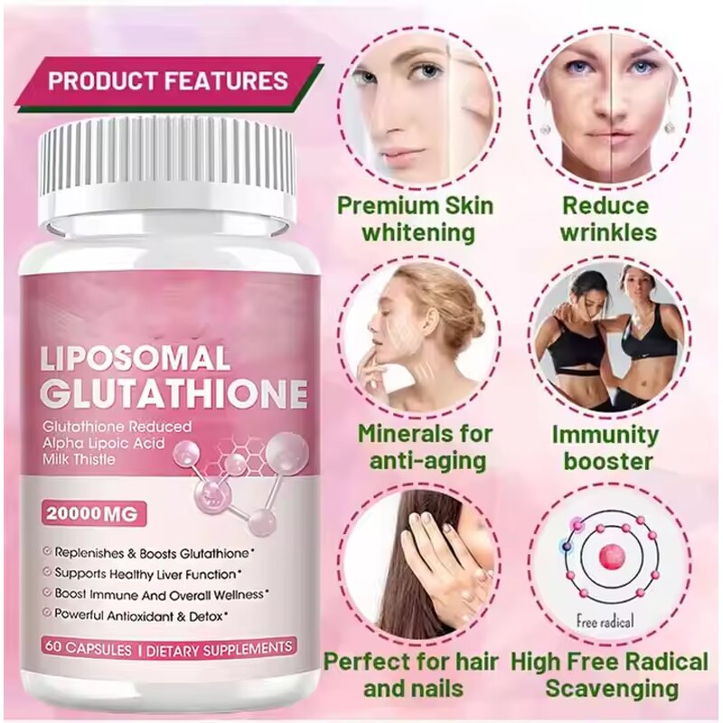 Glutathione Capsules - Manufacturer - OEM ODM Liposome Whitening Collagen Pregnant Safe