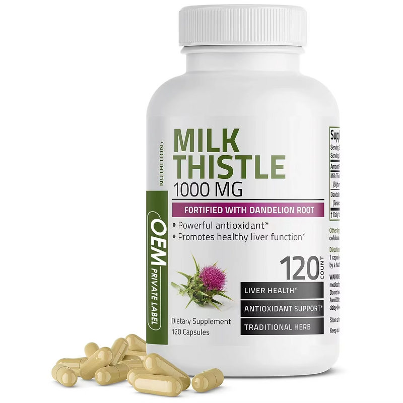 Milk Thistle Capsules - Manufacturer - Antioxidant Liver Health Support