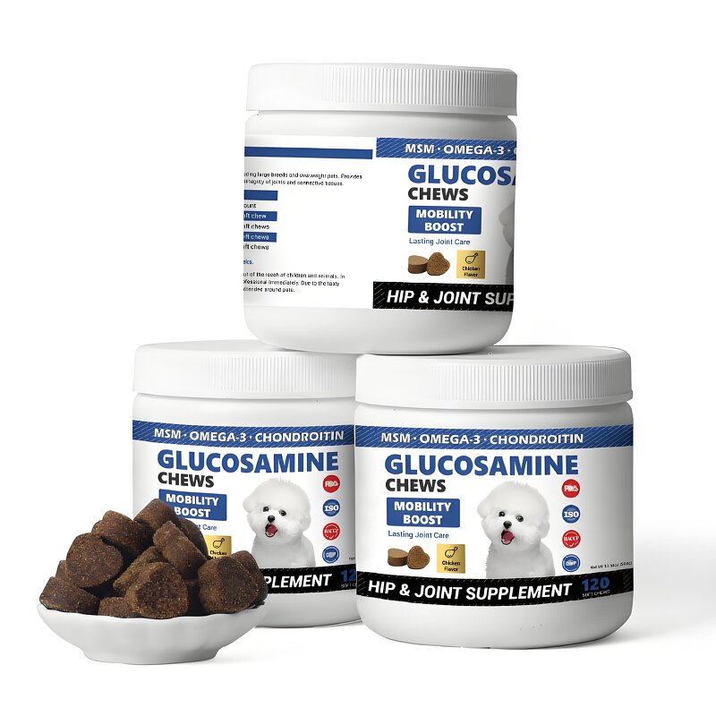 Dog Hip Joint Chews - Manufacturer - OEM Glucosamine Green Omega 3 Turmeric