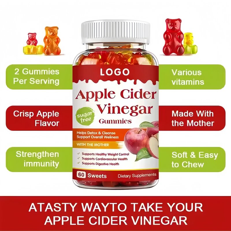 ACV Gummies - Manufacturer - OEM/ODM Aloe Vera Biotin Collagen Adult Non-Pregnant