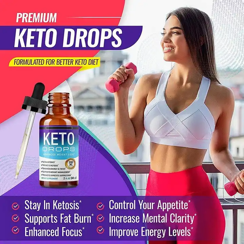 BHB Keto Drops - Manufacturer - OEM Organic Private Label 30ml Weight Loss
