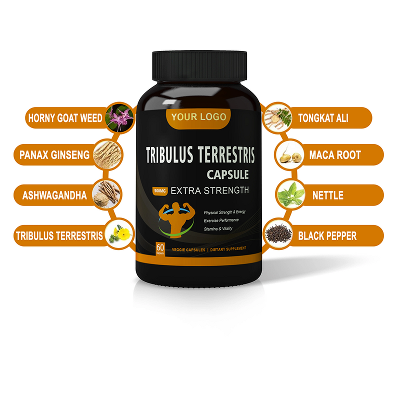 Tribulus Capsules - Manufacturer - OEM Premium High Concentration Stress Relief