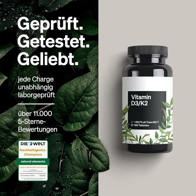 Vitamin K2 D3 Tablets - Manufacturer - Private Label Customized Supplement