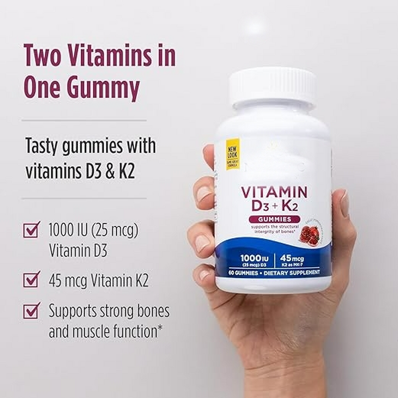 Melatonin Gummies - Manufacturer - Nordic 60ct D3 K2 Pomegranate Flavored