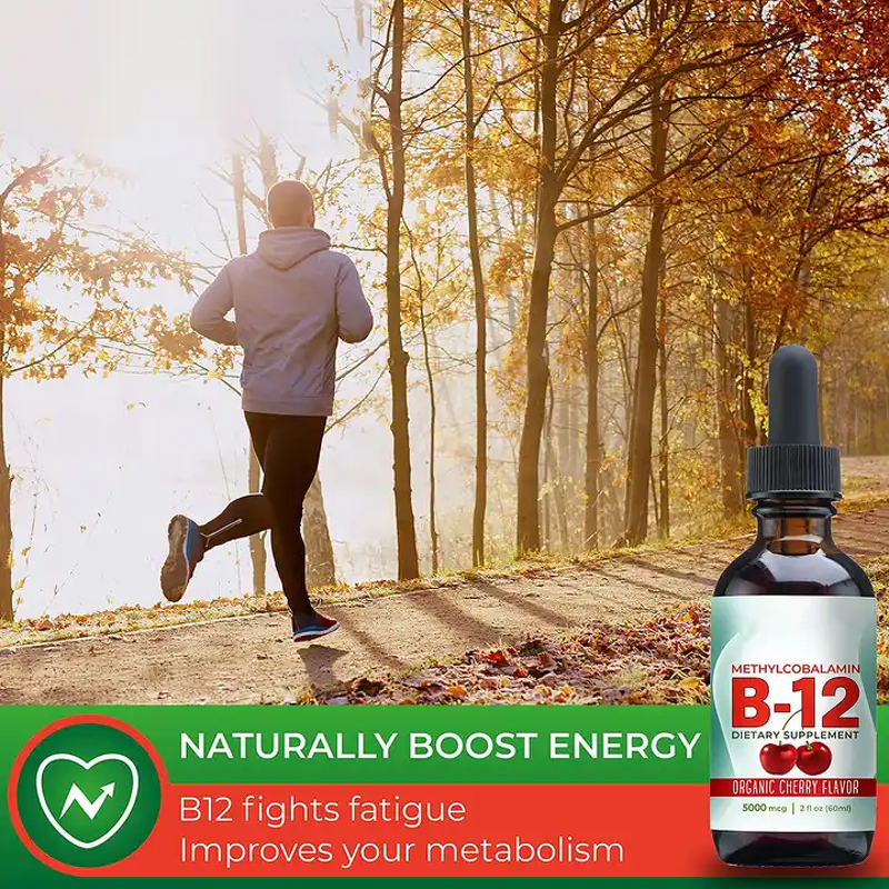 B12 Liquid Drops - Manufacturer - OEM Vegan 5000MCG Methylcobalamin All Ages